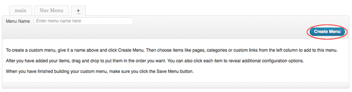 Create Menu